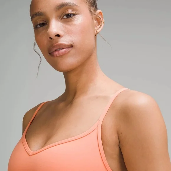lululemon Align™ Sweetheart Bra A/B Cup sz 8 Coral Kiss - Picture 2 of 8